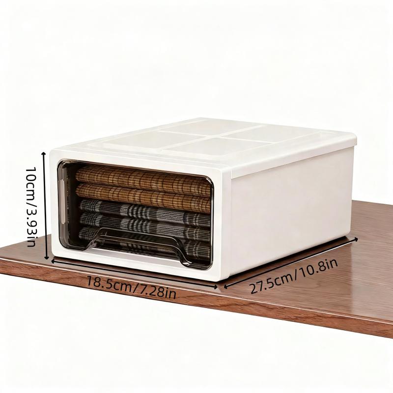 3-Piece Stackable Drawer Organizer Set for Clothing, Documents, and Household Items Ideal Storage Solution for Wardrobes and Desktops, Closet Organization and Storage, Collapsible Storage Cabinet, Storage Drawers.