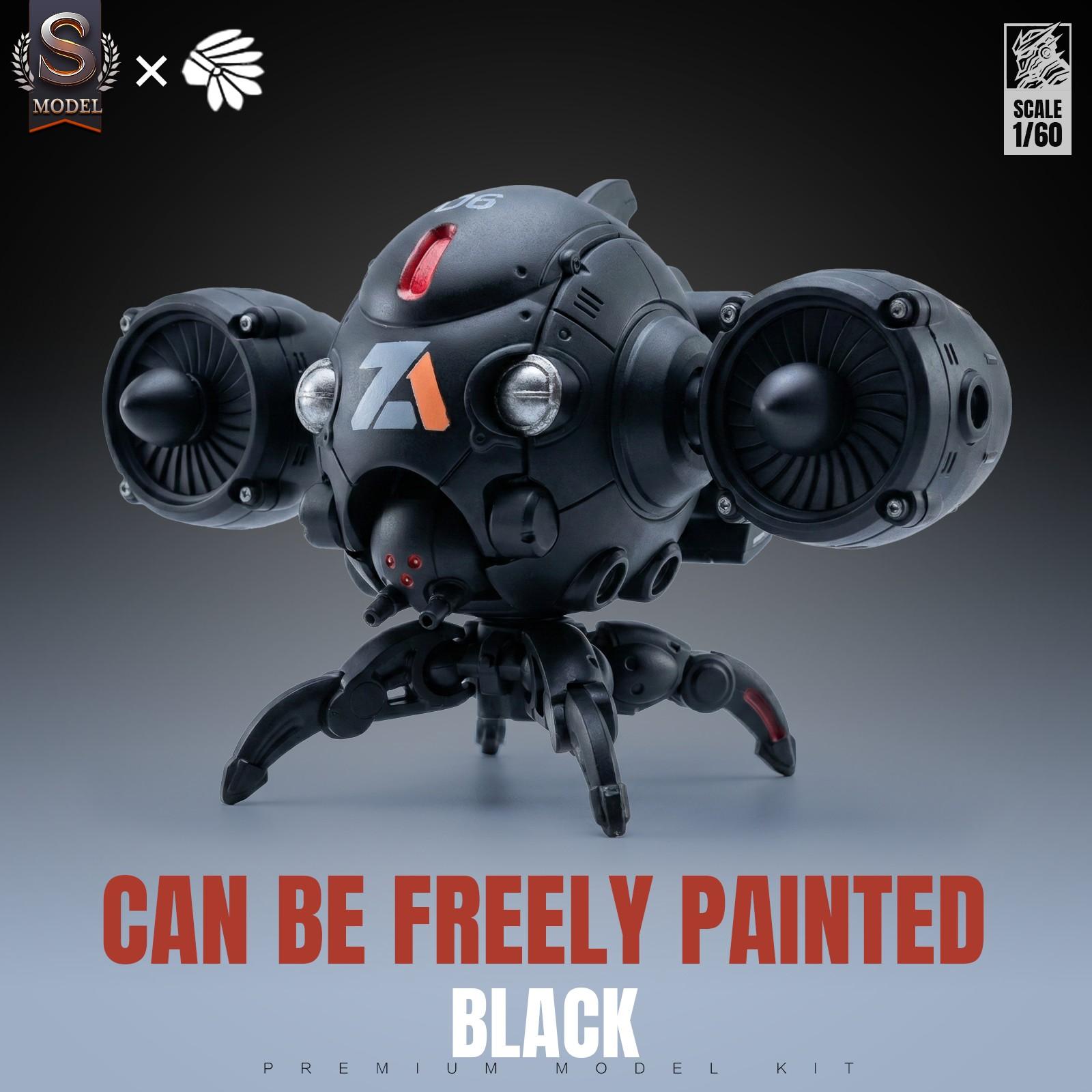 1/60 Scale Sci-Fi Mecha Assembly Model Set (3 Pieces), Paintable, Poseable, Openable, 3.75 Inches, Ideal for Desktop Display and Collection