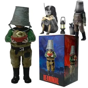 Reanimal Anime Figurine Game GK Reactive Animal Iron Barrel Head Game PVC Action Collectible Model Doll Trendy Ornaments