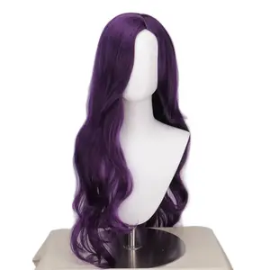 Anime Rarity Cosplay Wig Rarity Wig Long Dark Purple Curly Wigs Heat Resistant Synthetic Hair Halloween party