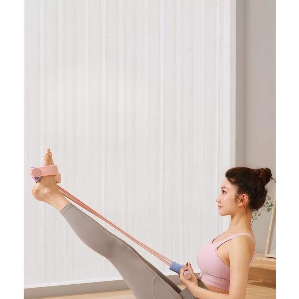 Rally device Sit-ups Assisted tension rope Household women's yoga fitness waist and abdomen trainer