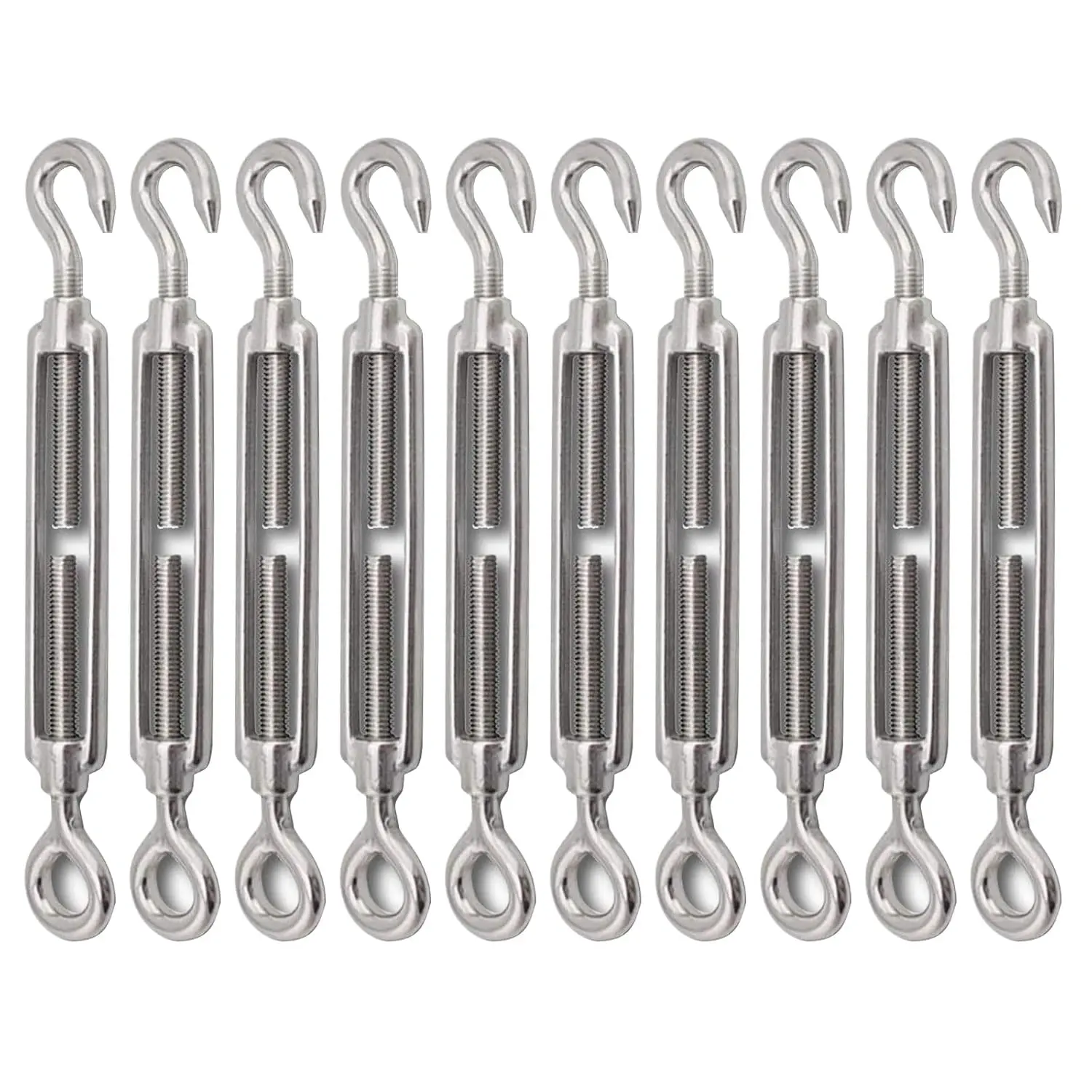 M6 wire rope tensioner, stainless steel wire rope tensioner, heavy-duty tensioner for wire rope tensioning, cable railing hardware kit for sunshade sails, tent installation