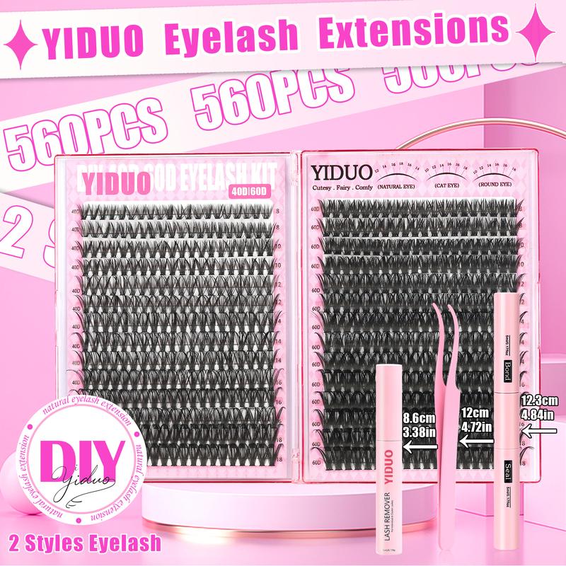 4 Styles Eyelash Cluster Kit Bottom/Spiky/200D/300D Volume Lash Clusters Kit 5-20mm 420Pcs Volume D-Curly Eyelash Glue Extension Eyelash Extensions Kit with Lash Bond and Seal Tweezers Remover DIY at Home Easily 4 Styles Eyelash Cluster Kit Bottom/Spiky/200D/300D Volume Lash Clusters Kit 5-20mm 420Pcs Volume D-Curly Eyelash Glue Extension Eyelash Extensions Kit with Lash Bond and Seal Tweezers Remover DIY at Home Easily