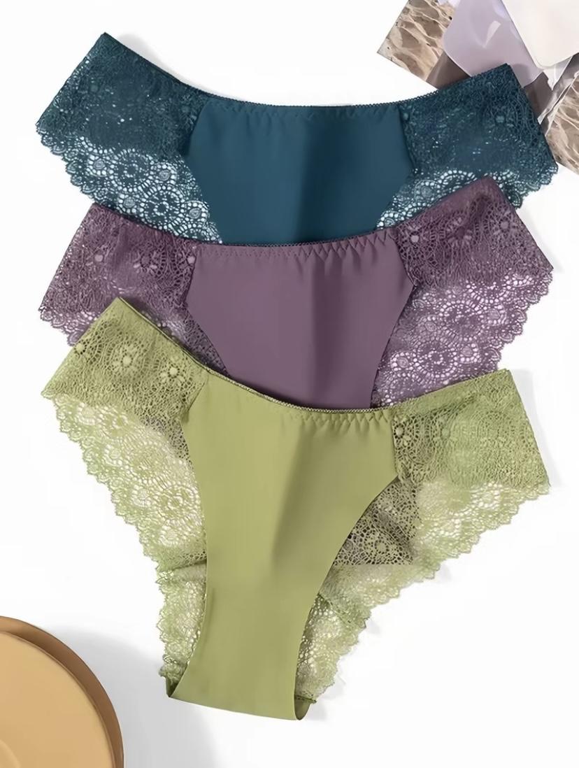 6/12PCS Panty For Women Plain Fashion High Quality New summer products Panties COD SF Basic Comfort Comfortable Cotton Lingerie Womenswear Bikini Frill Innerwear Style Stretch Comfort Basic Panties Plain Cotton Spandex Women's Panty Minimalist Multicolor