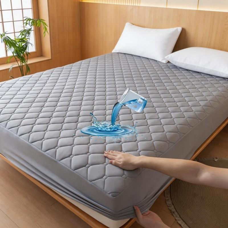 Waterproof Thick Quilted Mattress Protector, Soft Fitted Sheet, No Pillowcase, Washable, Multi-Color, All Season, Bedding Mattress Cover, Bed Cover for Bedroom, Guest Room #GLOBAL PICKS