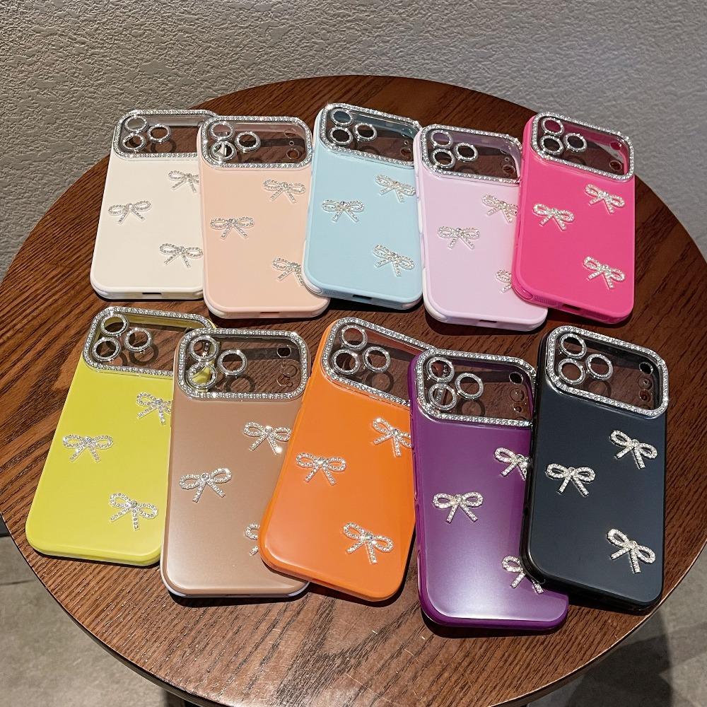 New Limited-Edition Luxury Diamond-Encrusted Large Window Phone Case For iPhone 17 16 15 14 13 Pro Max – Exquisite Butterfly-Inspired Shock-Resistant Protective Case