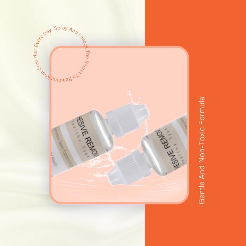 SunnyReplacement Tape Double Sided Tape in Hair Extensions White 0.8cm*4cm 12 pcs and Adhesive Remover, Tape in Hair Extension Remover