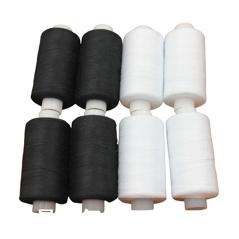 500 Yards Premium Black & White Sewing Thread for Crafting