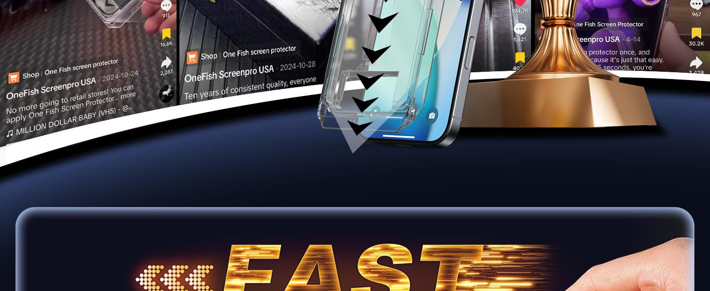 One Fish Screen Protector 2 Pack, for iphone,Samsung,Crystal Clear, Scratch-Resistant, Ultra-Smooth Touch, Privacy Protection, Easy Installation. One Fish Screen Protector 2 Pack, for iphone,Samsung,Crystal Clear, Scratch-Resistant, Ultra-Smooth Touch, Privacy Protection, Easy Installation.