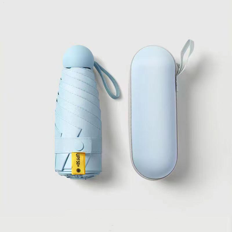 Small parasols umbrella portable pocket umbrella travel portable compact umbrella mini paraguas Very lightweight, suitable for outdoor travel to block sunlight (suitable for one person)