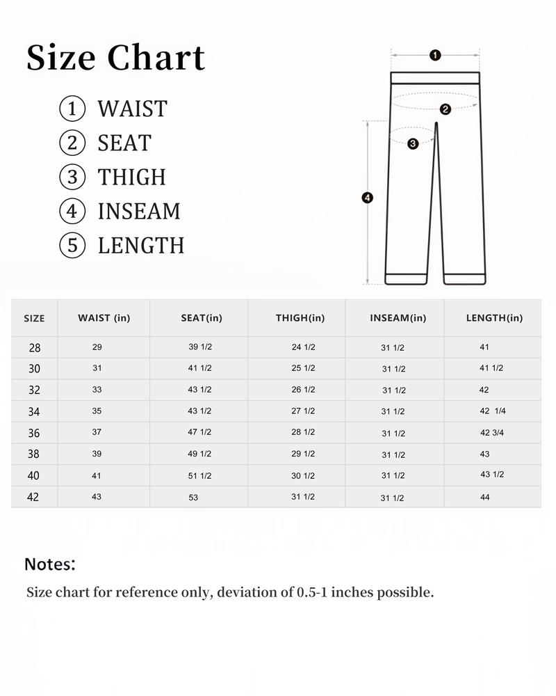 MZNBURAM Men's Ripped Non-Stretch Relaxed Fit Straight-Leg Denim Pants Jeans-Menswear Streetwear Trouser