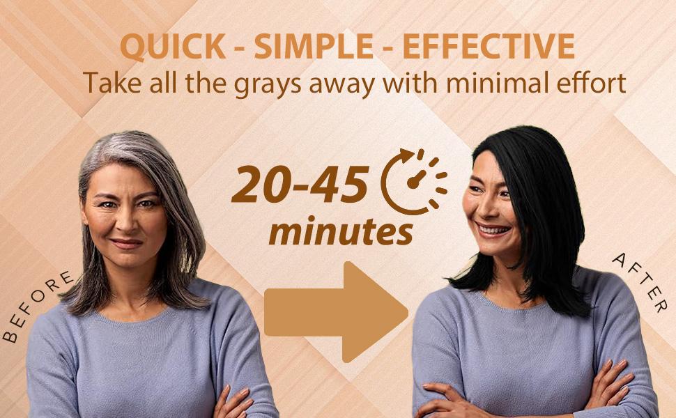 Purple Hair Dye Shampoo-Semi-Permanent Gray Coverage-Up to 30Days Lasting Results
