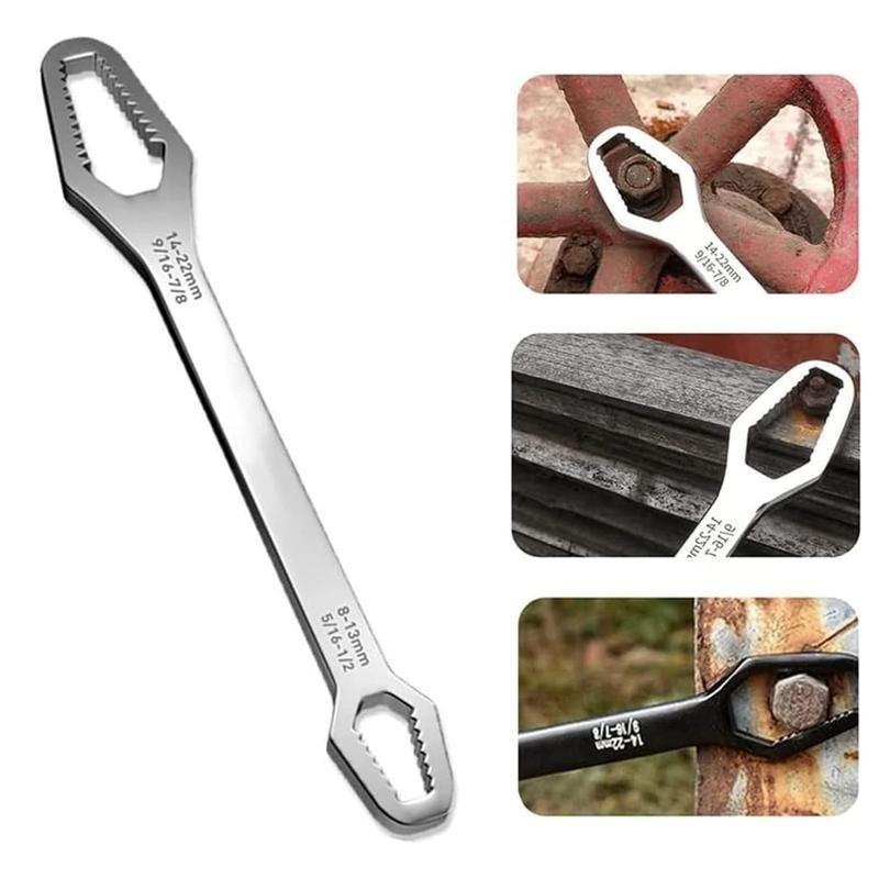 Universal Car Torx Wrench, 8-22mm Self-Tightening, Double-Head Torx Spanner, Non-Slip Multi-Function, Professional Car Tool
