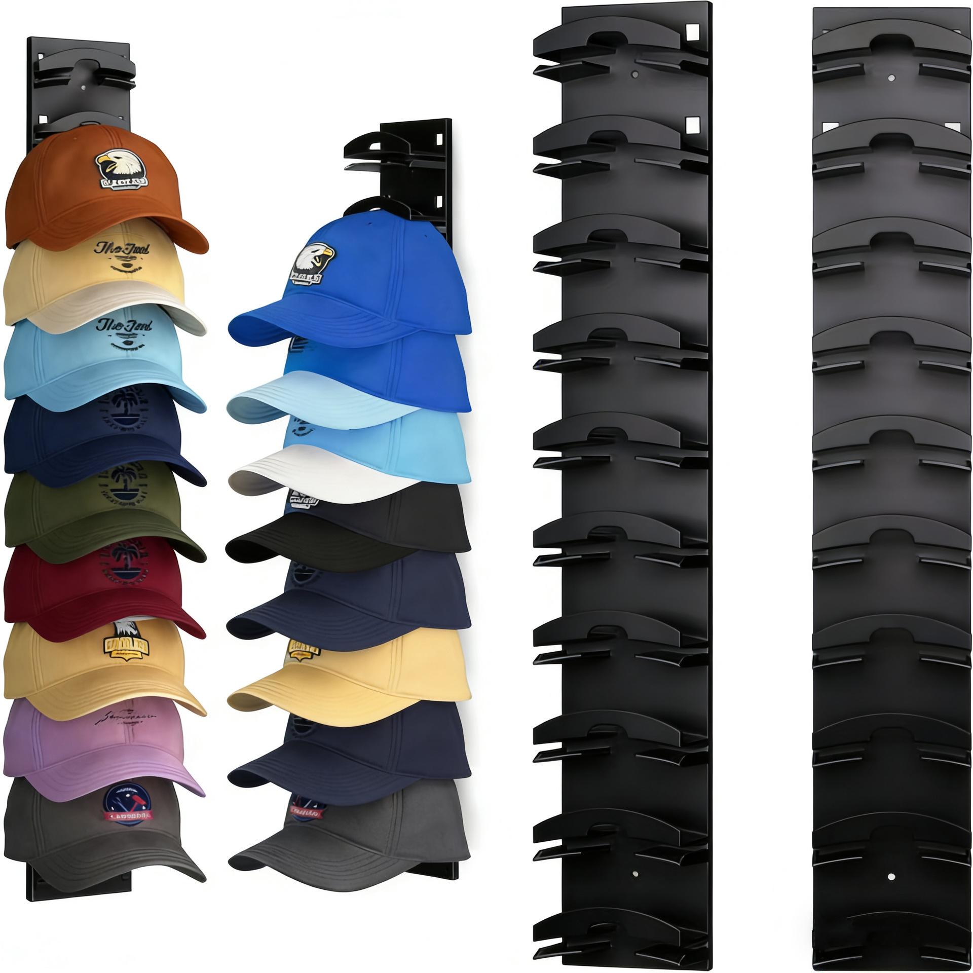 Multi-Layer Baseball Cap Wall-Mounted Storage Rack, Storage Hooks, Wall Mounted Hanger, Space-Saving Organizer for Hats, Durable & Stylish Design, Ideal for Home Organization