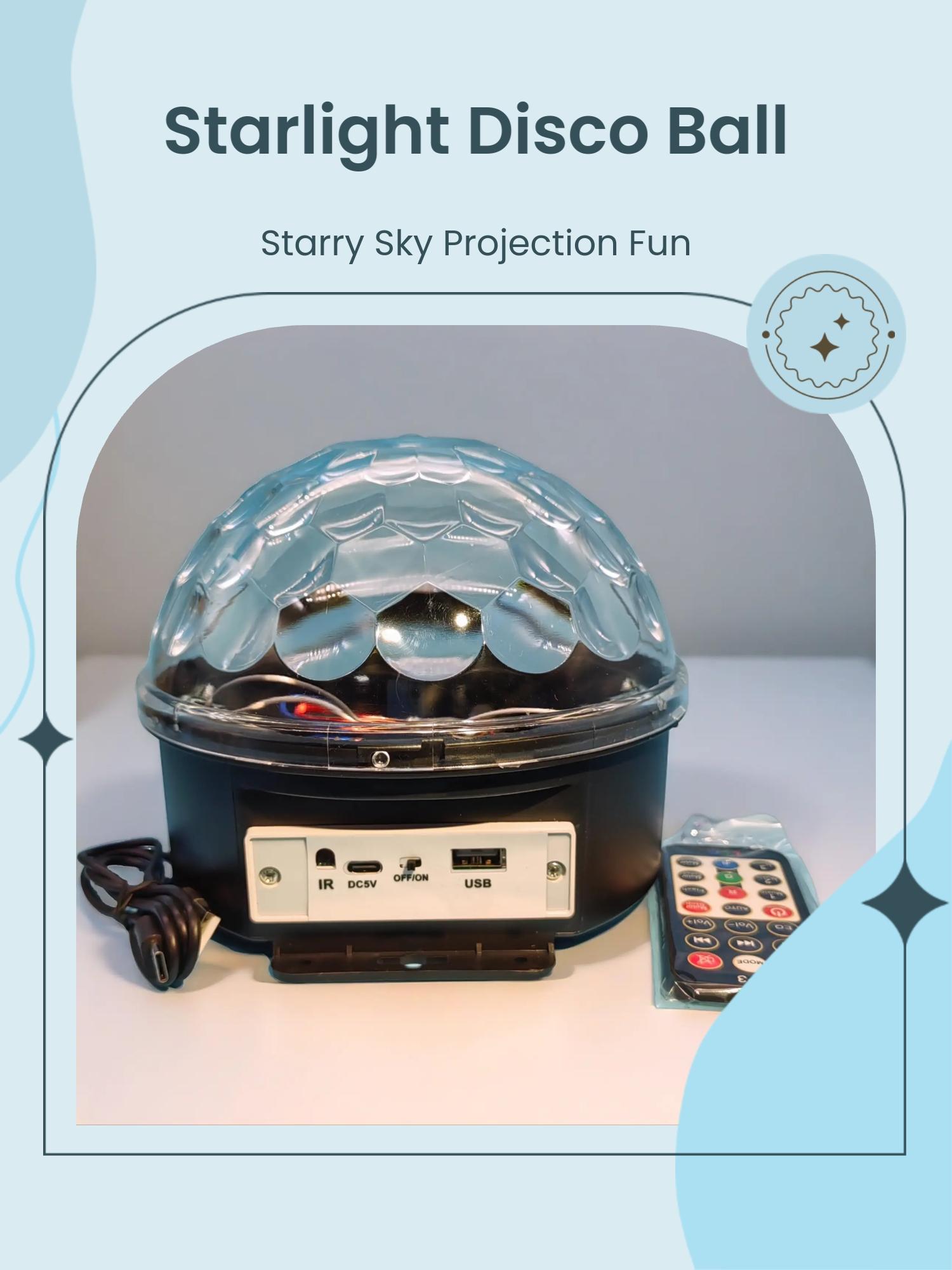 Disco Stage Star Projector Galaxy Night Light with Bluetooth-compatible Speaker, Remote Control, Dimmable, Perfect Gift for Kids and Adults