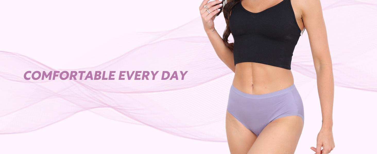 DAVID ARCHY Women's High Waisted/Low Waisted Bikini-Breathable Briefs Panties Rayon Made from Bamboo Soft Seamless 4 Pack Thongs Comfortable & Moisture Wicking Elegant Fits DAVID ARCHY Women's High Waisted/Low Waisted Bikini-Breathable Briefs Panties Rayon Made from Bamboo Soft Seamless 4 Pack Thongs Comfortable & Moisture Wicking Elegant Fits