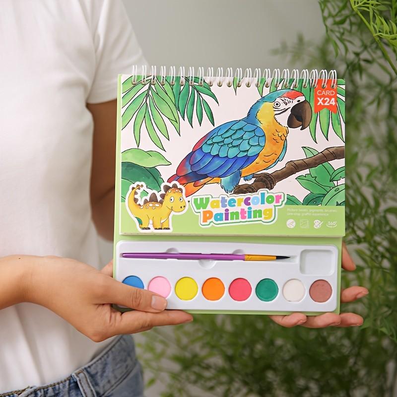 Watercolor Painting Set 8 Colors, Portable Art Sketchbook, Easy-To-Use Watercolor Kit for Beginners & Professionals, Watercolor Painting Supplies