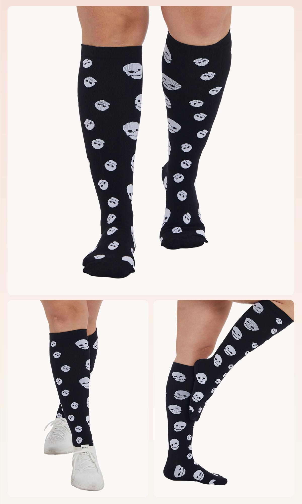 Viconow 4 Pairs Sports Socks for Women - Best Support for Circulation, Running, Travel