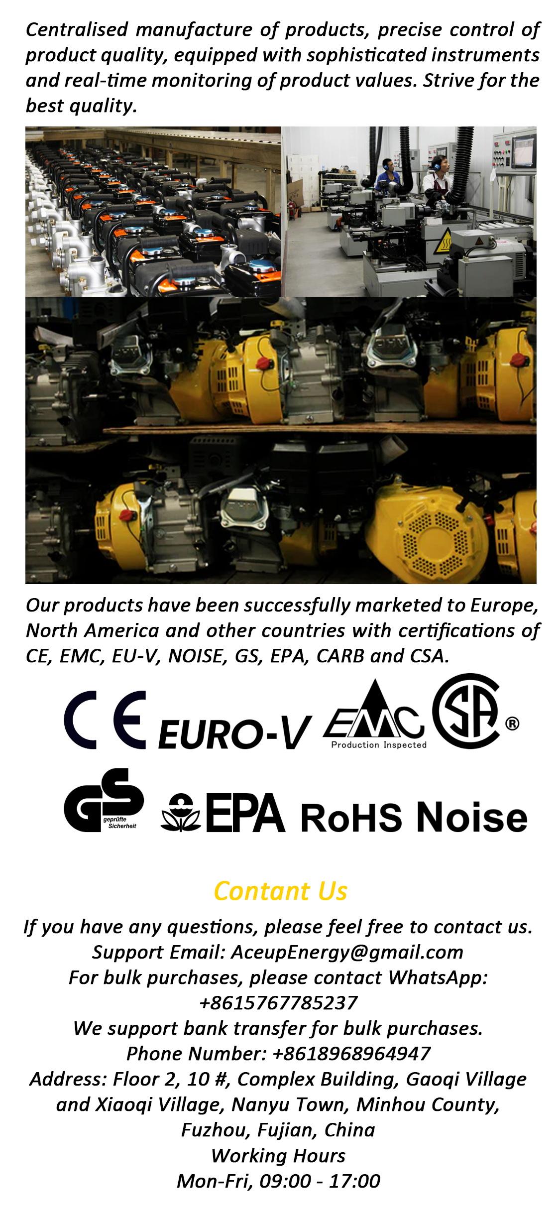 Aceup Energy 4000 Watt Portable Inverter Generator, Gas Powered Generator Quiet for Home, RV-Ready, EPA Compliant - AI4000S