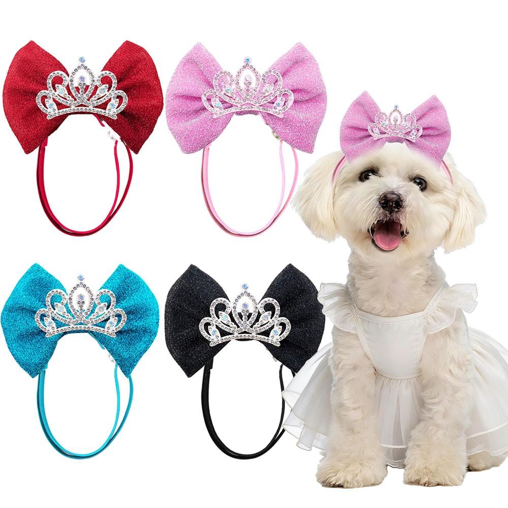 1pc Crown Cute Dog Adjustable Pet Headband, Suitable for Small Medium Pets, Perfect for Photography Daily Beauty, Adorable Design