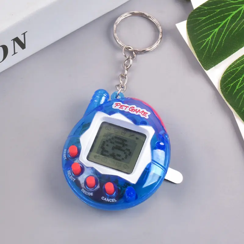 Button-Powered Electronic Keychain Pixel Pendant - 1pc x Recreational Machine, Plastic-Body Virtual Cyber Animal Toy, Small Size 10.5*5cm/4.13*1.97in, Unisex Festive & Party Supply Party Bag Insert