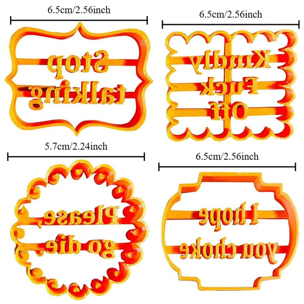 Non-Stick Stackable Cookie Mold Set: Creative Baking Tools for Parent-Child Parties, Holiday Gingerbread Cutters with Message Designs, Beginner-Friendly Multi-Use Kit for Festive Baking & Easy Storage