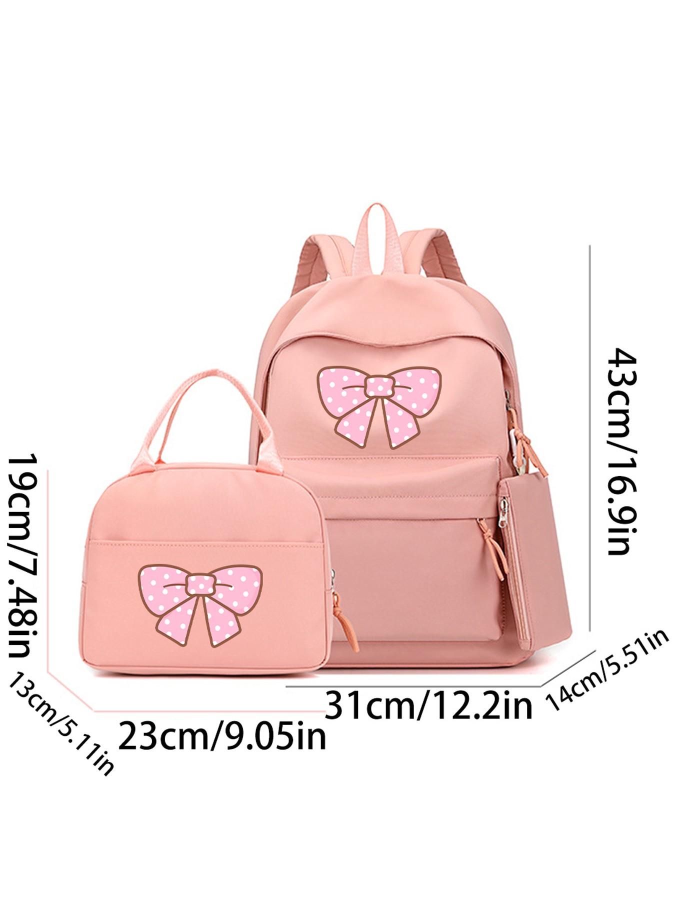 1PC Stylish Simple Butterfly Backpack for Girls, Large Capacity Junior & Senior High School Bag