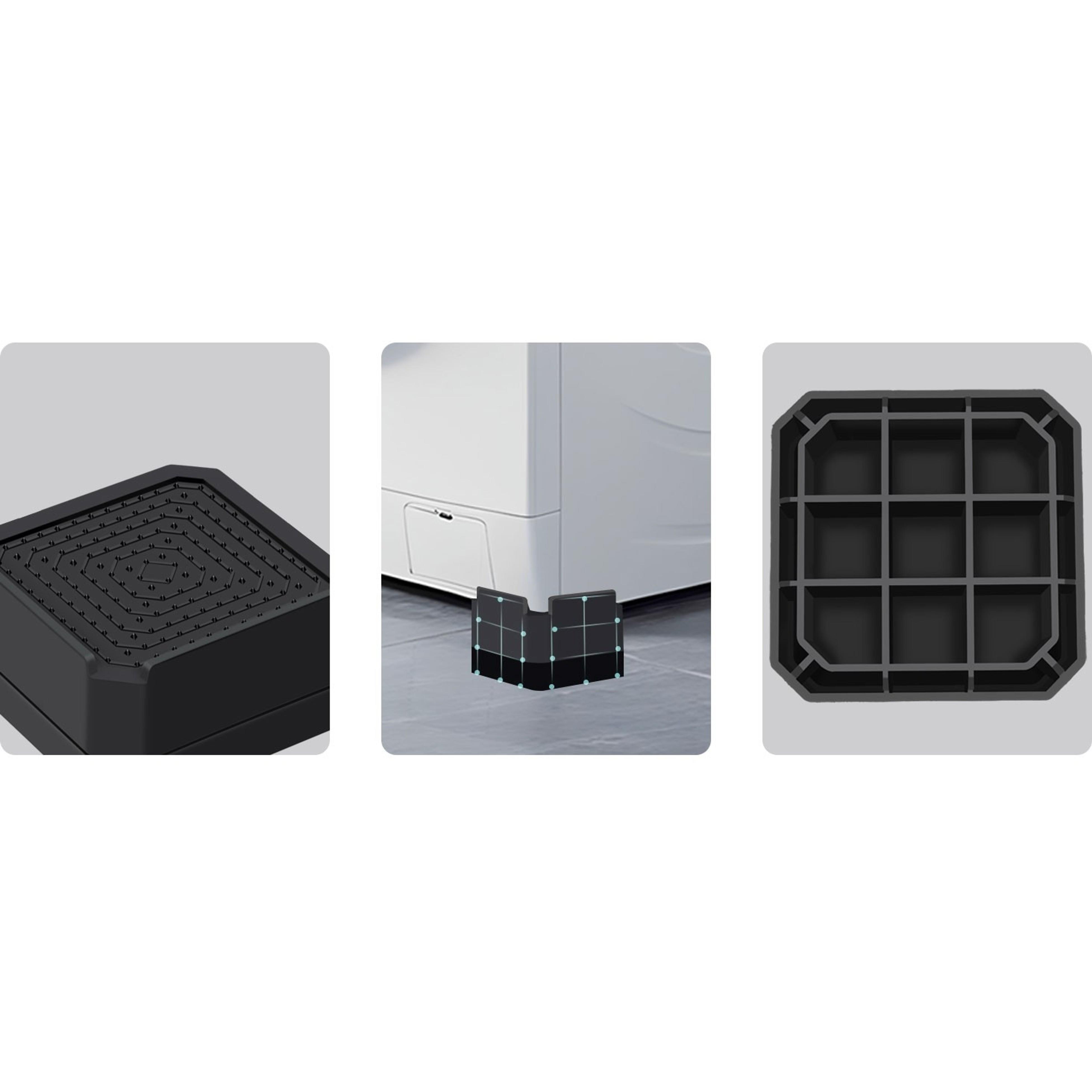 Bed Risers and Furniture Risers, Heavy Duty Adjustable Lifting Blocks for Couches, Desks, and Chairs, Elevates 1.5 or 3 Inches, Holds up to 4000 lbs (Black)