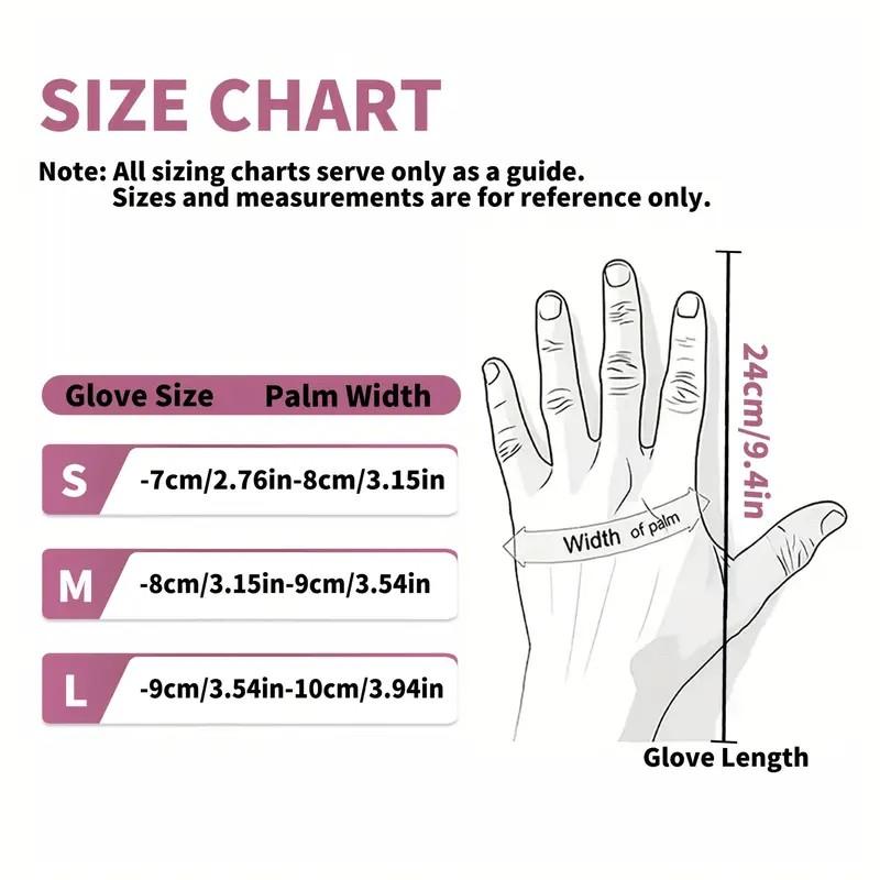 100/50/20 pcs, durable rose-pink nitrile gloves, odor-free, suitable for kitchen dishwashing, bathroom cleaning, tattooing, painting, beauty treatments, pedicures, hair coloring, hotel and pet care—an essential for household cleaning.