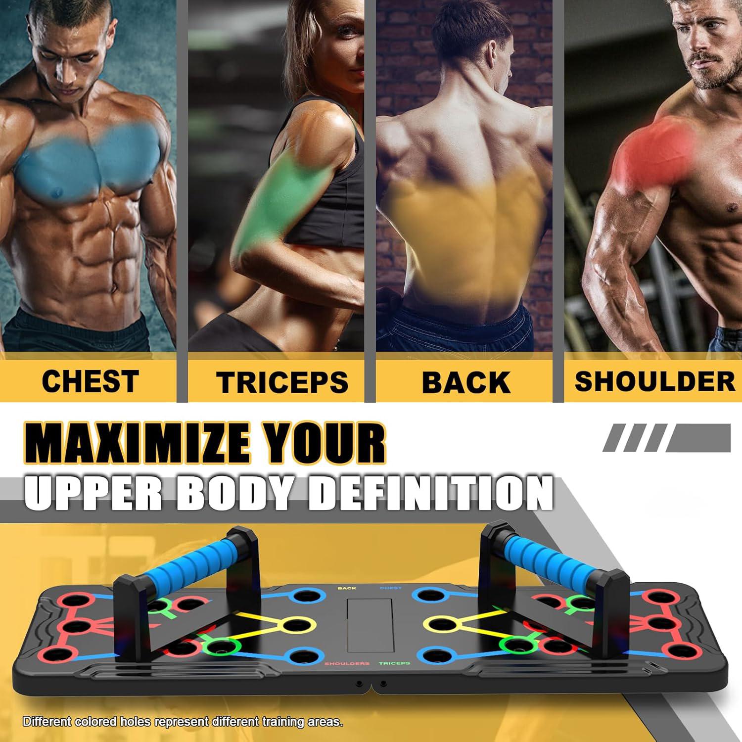 Push-Up Training Board, Upgrade Counter,Portable Foldable 30 in 1 Push UpBar at Home Gym, Pushup Handles for Floor,Professional Strength Training Equipment For Man and Women,Enhanced Muscle Comfortable Exercise multi-function Push-Up Training Board, Upgrade Counter,Portable Foldable 30 in 1 Push UpBar at Home Gym, Pushup Handles for Floor,Professional Strength Training Equipment For Man and Women,Enhanced Muscle Comfortable Exercise multi-function