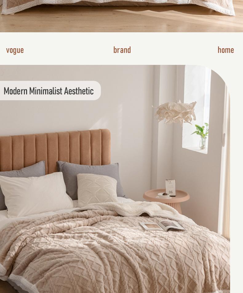 Snooztex Comfy Weighted Blanket – Double-Layer Thick Nordic Bedding Throw, New Arrival Ultra-Soft Microfiber Blanket for Modern Bedroom & Sofa, All-Season Cozy Comfort, Multiple Sizes Twin Queen King