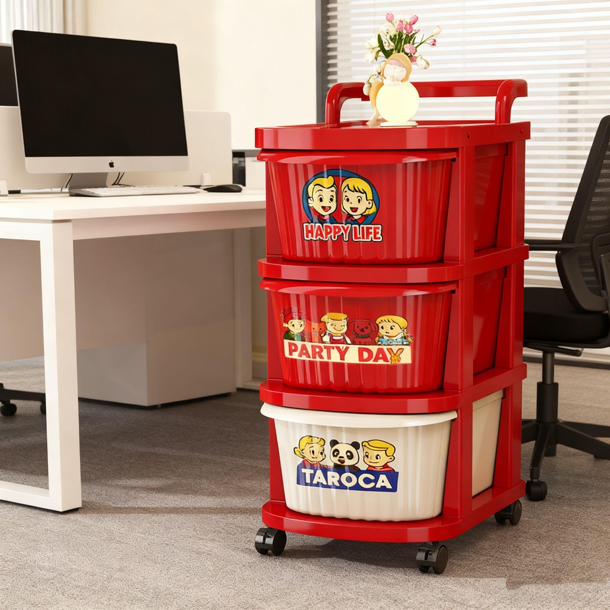 Style Multifunctional Mobile Side Cabinet, Compact Storage Solution for Living Room Snacks, Portable Organizer for Home Use