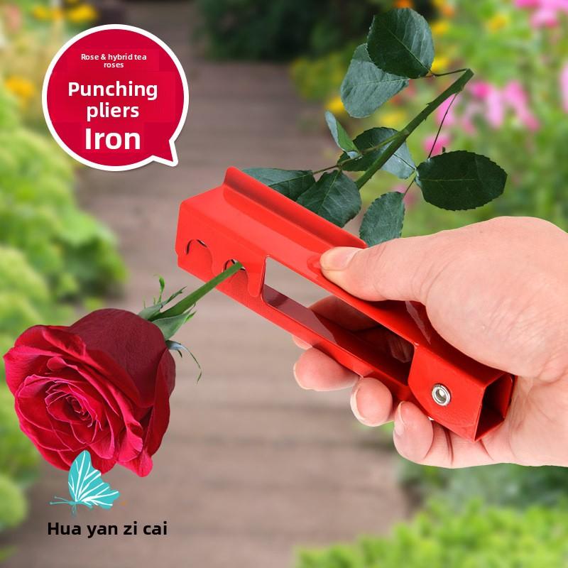 Metal Rose Thorn Remover, Garden Thorn Stripper Tool, Florist Thorn Cutter for Rose & Flower Stem