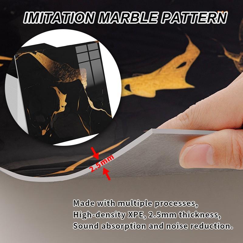 20 pcs marble self-adhesive wall stickers thickened waterproof wear-resistant tile stickers suitable for bathroom, kitchen, bedroom, living room self-adhesive wallpaper, simple operation, tear and paste, Tiles Sticker