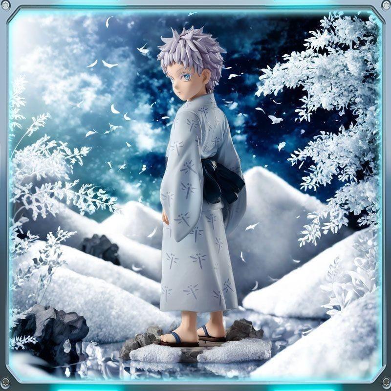 Jujutsu Kaisen Childhood Series Gojo Satoru Handmade Model Figure, Anime Collectible Statue, Five-String Wisdom Design