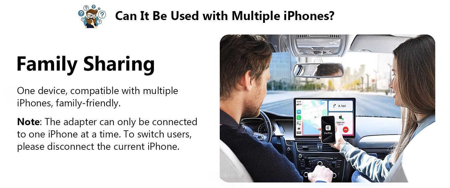 【2026 Pro Version】FOXVOX Wireless CarPlay Adapter for iPhone & Android, Convert Wired to Wireless, Fast & Stable Connection, No Latency to Screen w/USB C, Christmas Gift