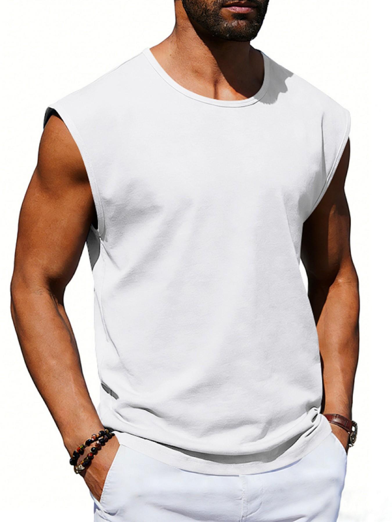 Cross-Border Summer Loose Fit Quick-Dry Breathable Sports Trendy Gym Sleeveless Tank Top for Men, Comfortable and Stylish Workout Wear
