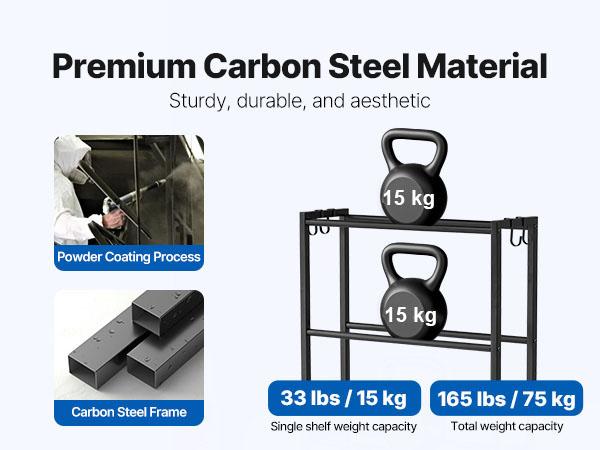 VEVOR 3D Printer Filament Storage Rack, 5 Tier Heavy Duty Storage Shelves for 3D Printing Filaments, Filament Spool Holders Racks for 3D Printing Studio, Home Studio, Office, Workshop (Shelf Only)