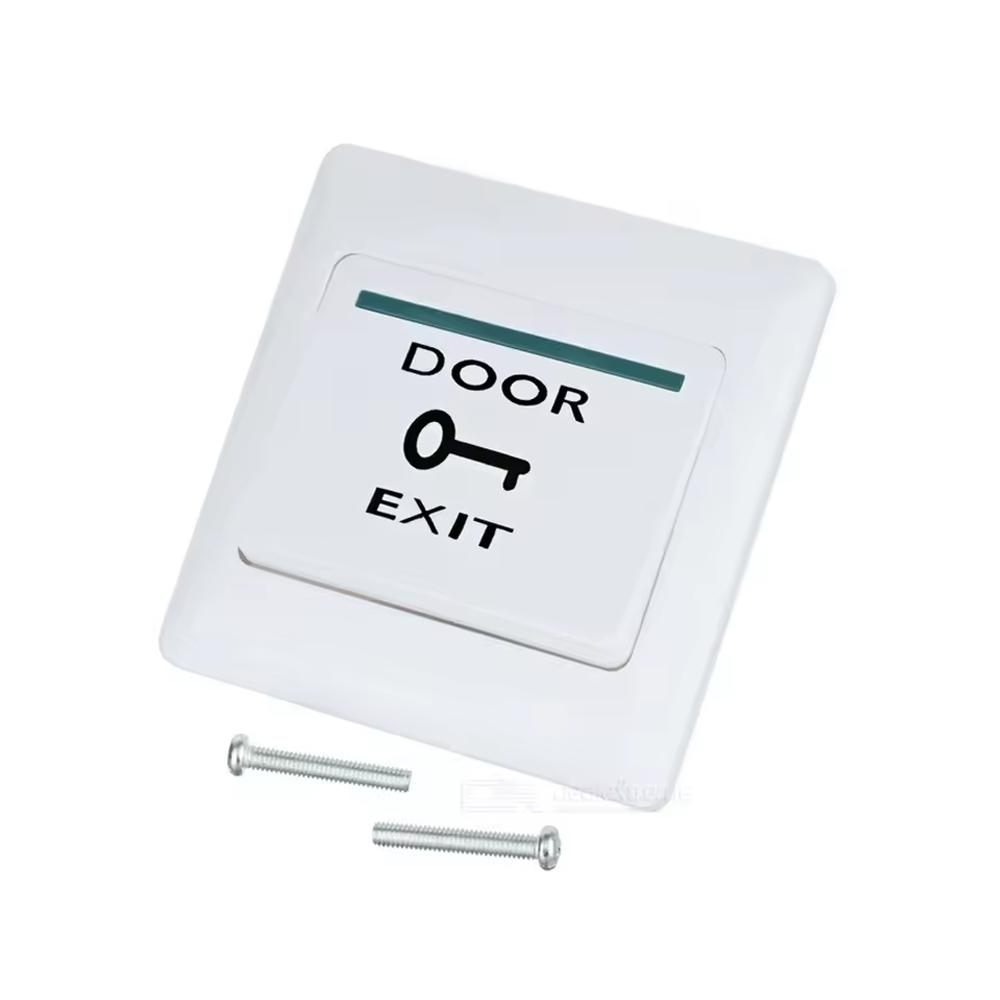 Waterproof Door Exit Button Release Switch NO/NC/COM Output Emergency Push Button Fireproof Plastic for Access Control System