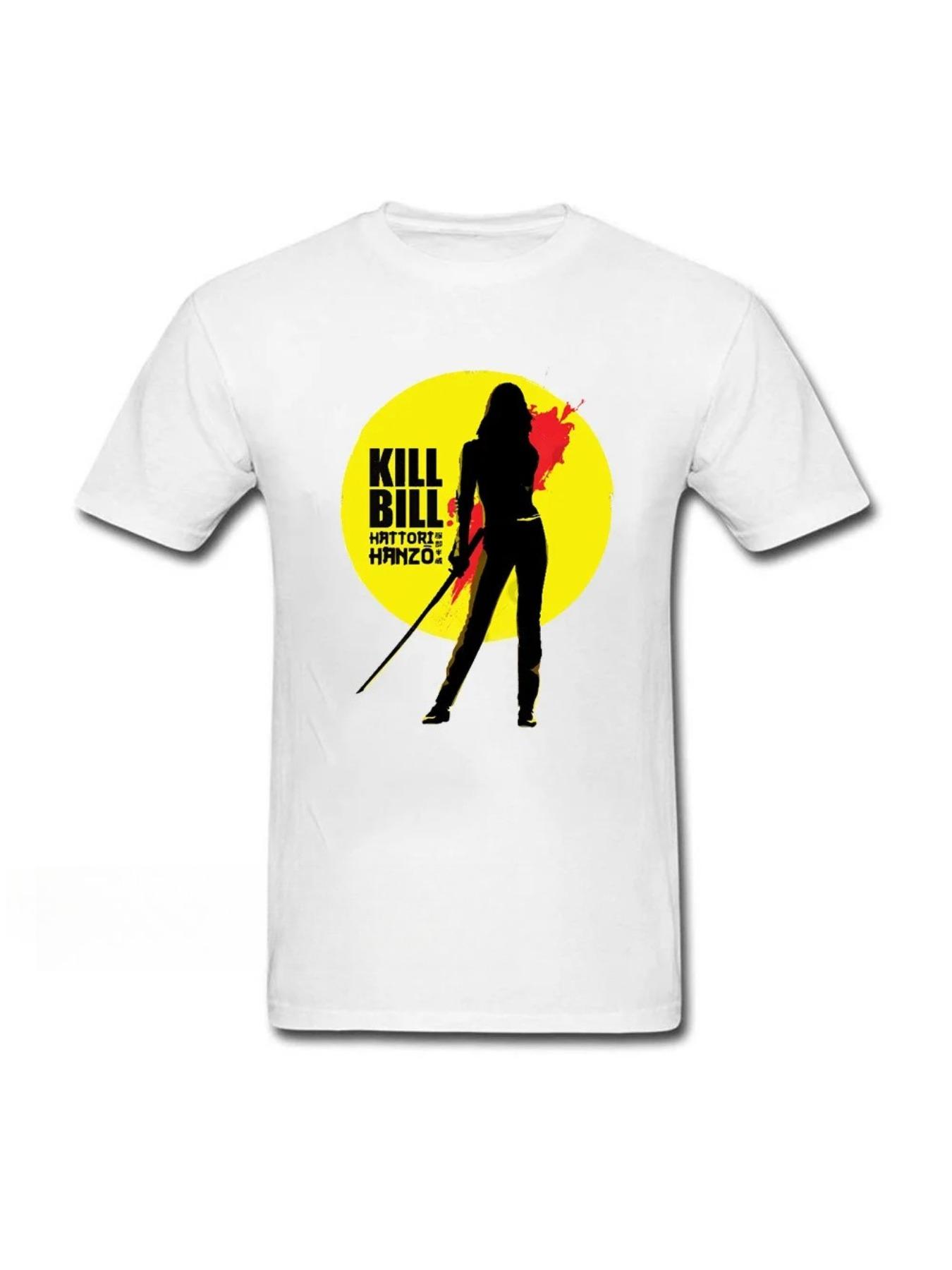 Movie Kill Bill Pulp Fiction Django Tshirt Quentin Tarantino Film Graphic Tshirt Mens Casual Loose Tops Men T-shirt