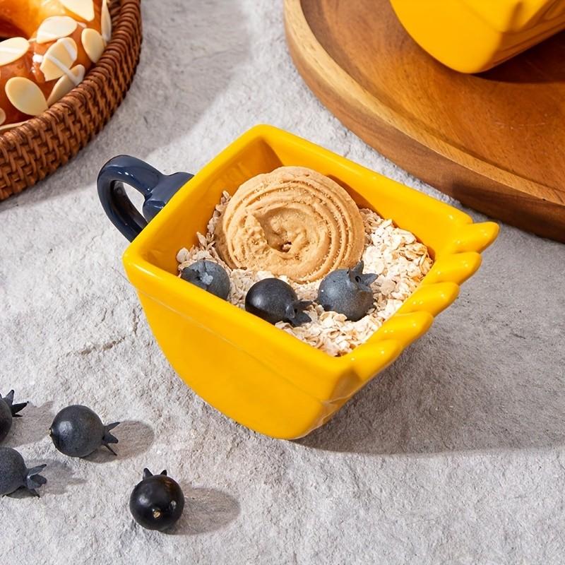 170ML Ceramic Excavator Coffee Cup, Unique Excavator Head Design, Suitable for Milk, Coffee, Tea, Oatmeal, Perfect Gift for Boyfriend