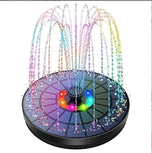 Solar Fountain, Solar Powered Bird Bath Fountain Pump, 1.5W Solar Panel Kit Water Pump, Outdoor Watering Submersible Pump for Pond, Pool, Garden, Fish Tank