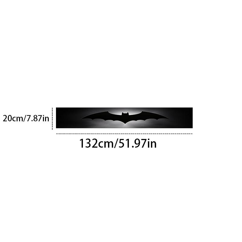 1-Piece Cool Black Bat Pattern Sticker - Waterproof and Scratch Resistant Vinyl Car Sticker - Self-Adhesive Vehicle Exterior/Interior, Laptop, Personalized Trim - Easy to Apply, No Residue Removal - Car Decals for Cars, Trucks, SUVs, Motorcycles