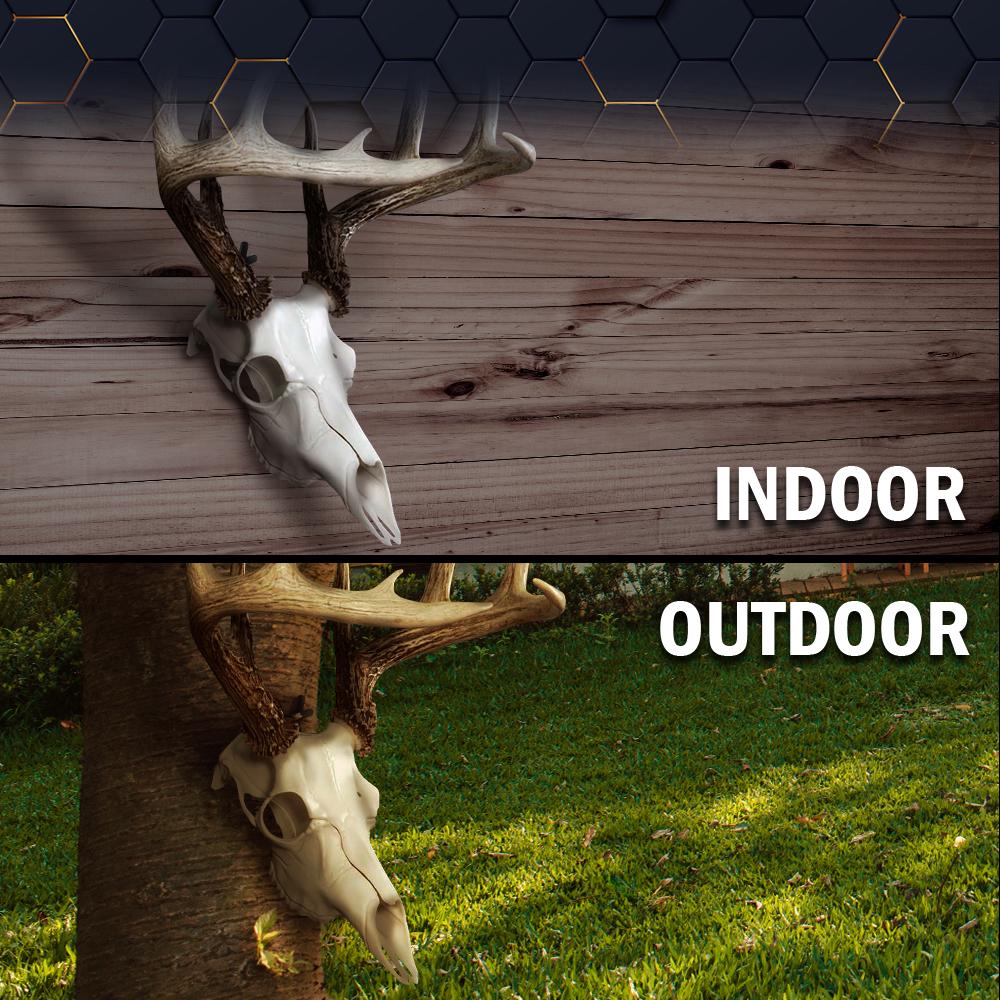 CROSSDESIGN 5/10Pcs Skull Wall Hanger Hook Deer Antelope Antler Deer antler shaped wall mounted hook Bracket,decoration storage rack for home living room bedroom Car