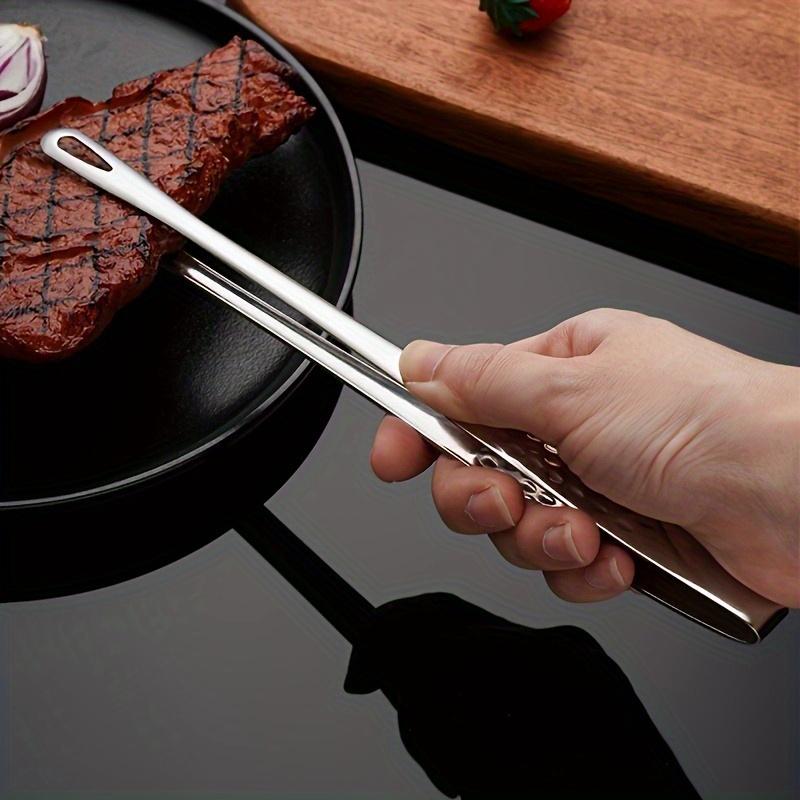 1pc Durable Stainless Steel Barbecue Meat Clip - Anti-Scald, Perfect for Restaurants and Home Grilling, Barbecue Utensils, Grilling Tools