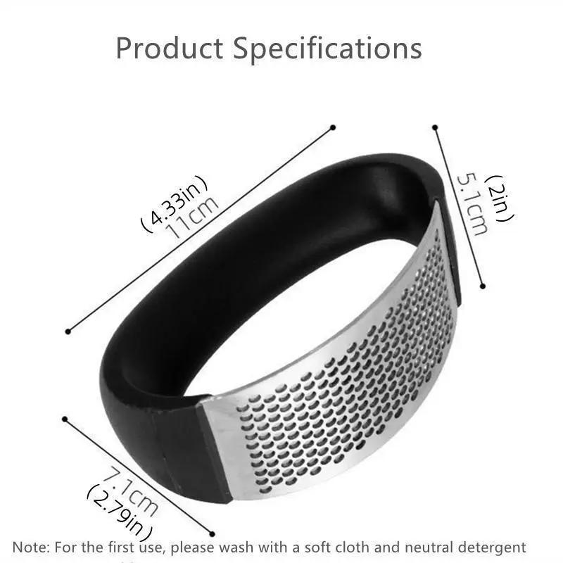 Manual Garlic Press with Handle, 2 Count Stainless Steel Rolling Garlic Crusher, Home Essentials, Portable Metal Garlic Food Press for Home Kitchen Use Manual Garlic Press with Handle, 2 Count Stainless Steel Rolling Garlic Crusher, Home Essentials, Portable Metal Garlic Food Press for Home Kitchen Use