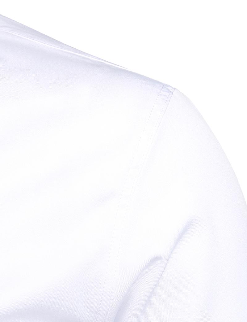 ZEROYAA Mens Hipster Solid Slim Fit Long Sleeve Mandarin Collar Dress Shirts Polyester Fabric Stylish Casual Business Shirt