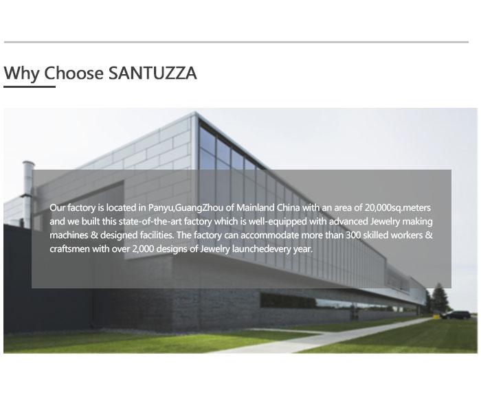 SANTUZZA Created Green And Blue Spinel White Cubic Zirconia 925 Silver Pendant Without Chain Fine Jewelry