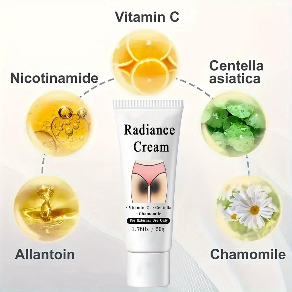 Brightening Skin Cream with Vitamin C & Niacinamide, Moisturizing Body Balm for Underarms & Thighs, Contains Centella Asiatica Extract, Radiance, Glycerin, Hydrating, Moisturizer, Body Care