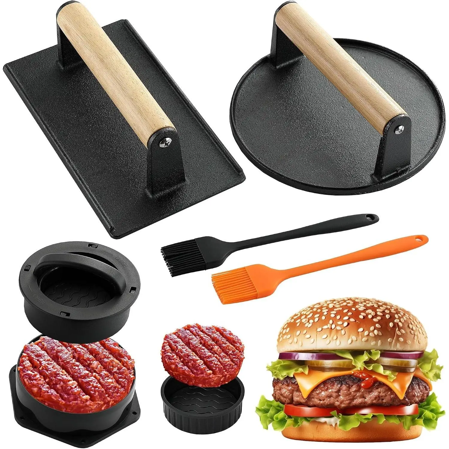 Black Round & Rectangle